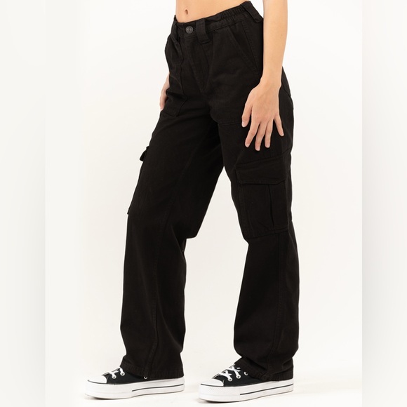 BDG Urban Outfitters Womens Cargo Skate Pants 25 W 32 INSEAM in BLACK - Picture 4 of 9